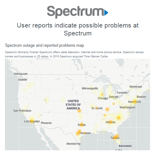 Check Spectrum Outage