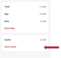 clear cache